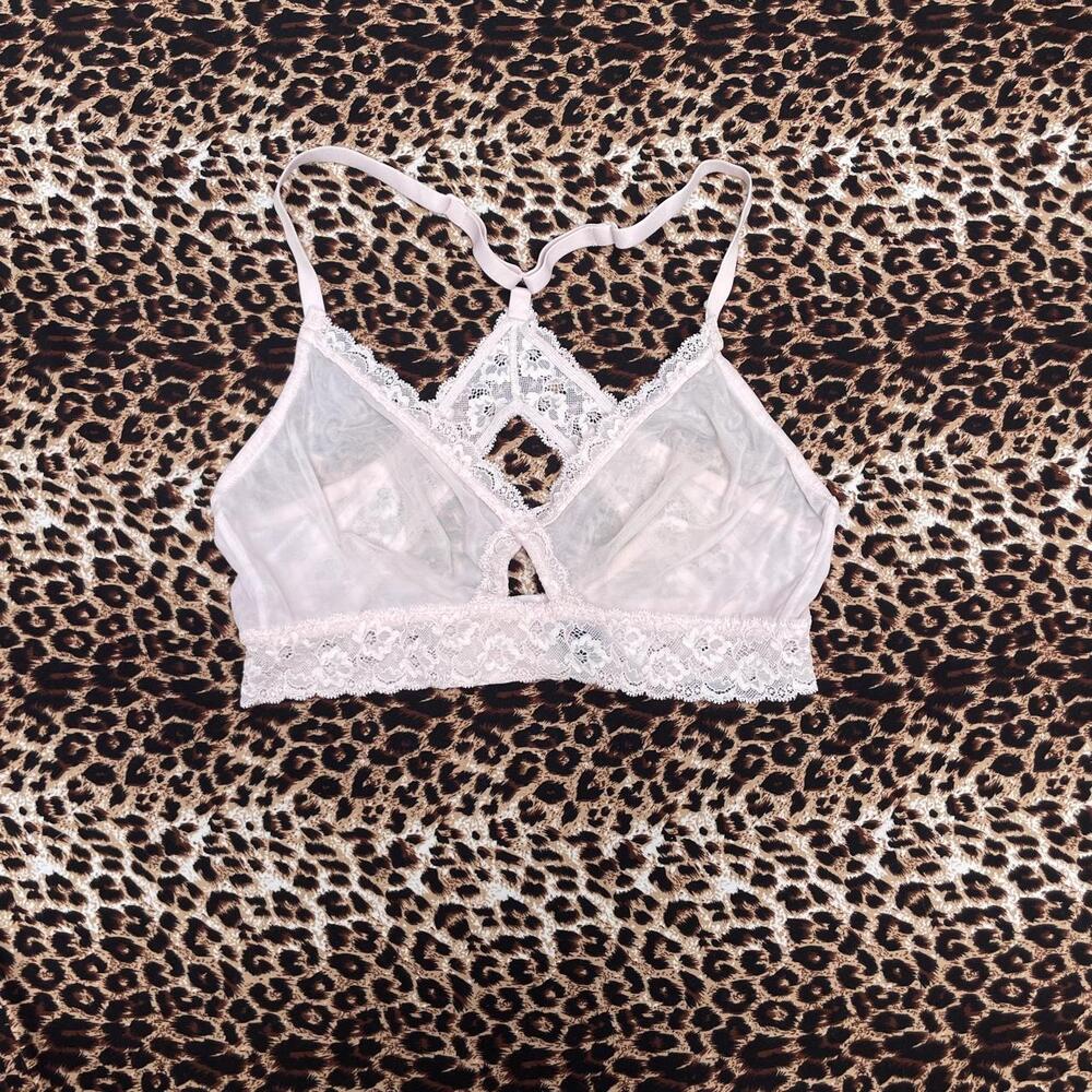 cosabella baby pink lace bralette